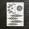 25 Styles Black Ink Henna Temporary Tattoo Sticker Fake Flower Pendants Arm Hand Tatoo Paste Waterproof Body Art Tattoo Stickers