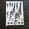 25 Styles Black Ink Henna Temporary Tattoo Sticker Fake Flower Pendants Arm Hand Tatoo Paste Waterproof Body Art Tattoo Stickers