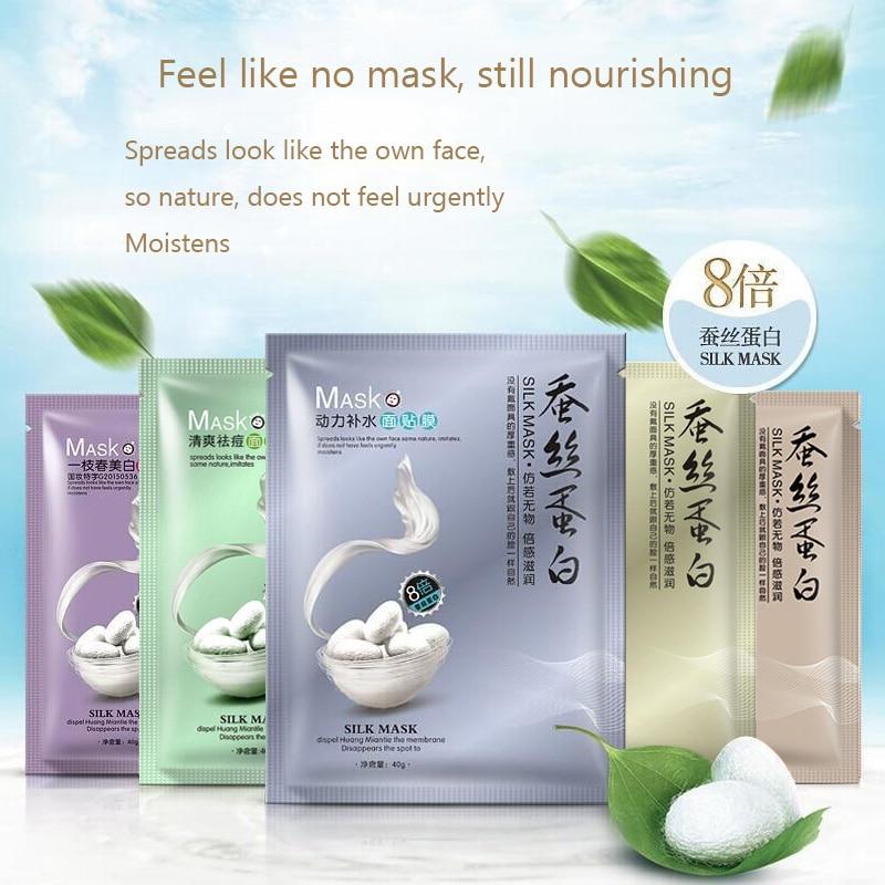 Hydrodynamic Silk Mask Water Facial Mask Combination of moisturizing oils Acne Skin Care 1PCS