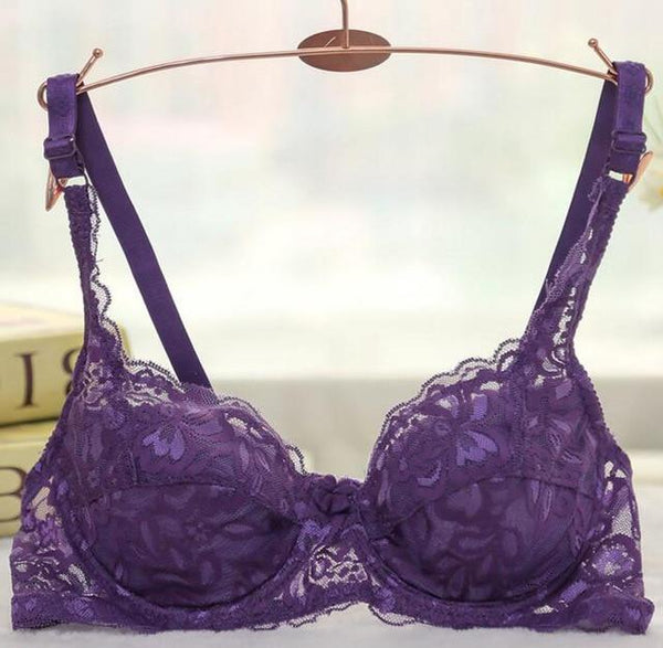 Lace Bra Sexy Women's Lace Unlined Underwire Push Up Bra Lingerie Intimates Bralette Women Full Lace Brassiere Underwear Bras