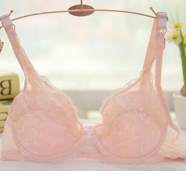 Lace Bra Sexy Women's Lace Unlined Underwire Push Up Bra Lingerie Intimates Bralette Women Full Lace Brassiere Underwear Bras