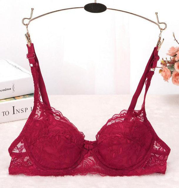 Lace Bra Sexy Women's Lace Unlined Underwire Push Up Bra Lingerie Intimates Bralette Women Full Lace Brassiere Underwear Bras