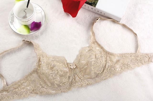 Lace Bra Sexy Women's Lace Unlined Underwire Push Up Bra Lingerie Intimates Bralette Women Full Lace Brassiere Underwear Bras