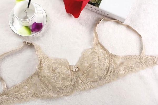 Lace Bra Sexy Women's Lace Unlined Underwire Push Up Bra Lingerie Intimates Bralette Women Full Lace Brassiere Underwear Bras