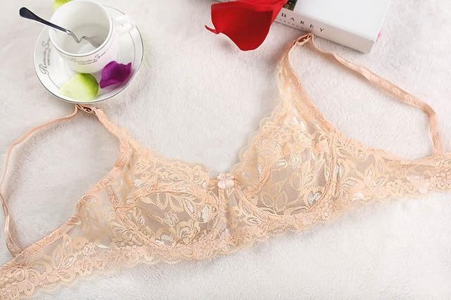 Lace Bra Sexy Women's Lace Unlined Underwire Push Up Bra Lingerie Intimates Bralette Women Full Lace Brassiere Underwear Bras
