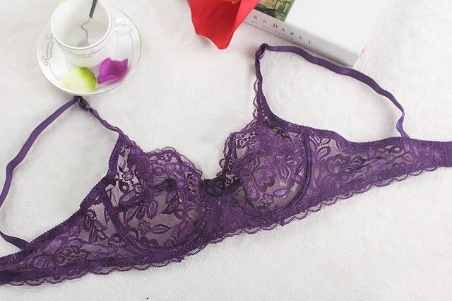 Lace Bra Sexy Women's Lace Unlined Underwire Push Up Bra Lingerie Intimates Bralette Women Full Lace Brassiere Underwear Bras