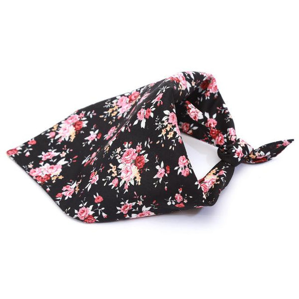 Reversible Dog Scarf Pet Dog Bandana Bib Pet Accessories Triangular Bandage Adjustable Tie On for Cat Puppies Medium Large Dogs