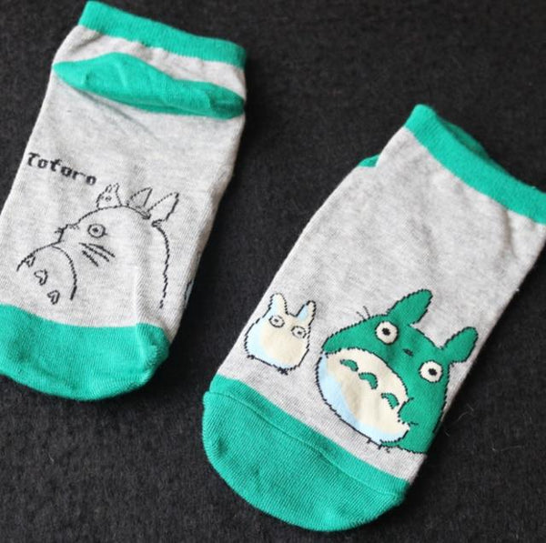 1 pair cute My Neighbor Totoro Cosplay socks plaid striped Animal totoro lot socks summer casual personality socks plush toy