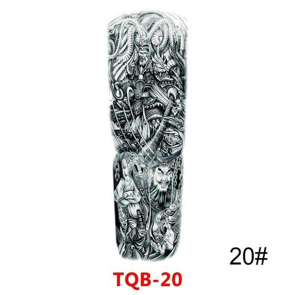 Waterproof Temporary Tattoo Sticker Full Arm Large Skull Old School Tatoo Stickers Flash Fake Tattoos for Men Women #288345