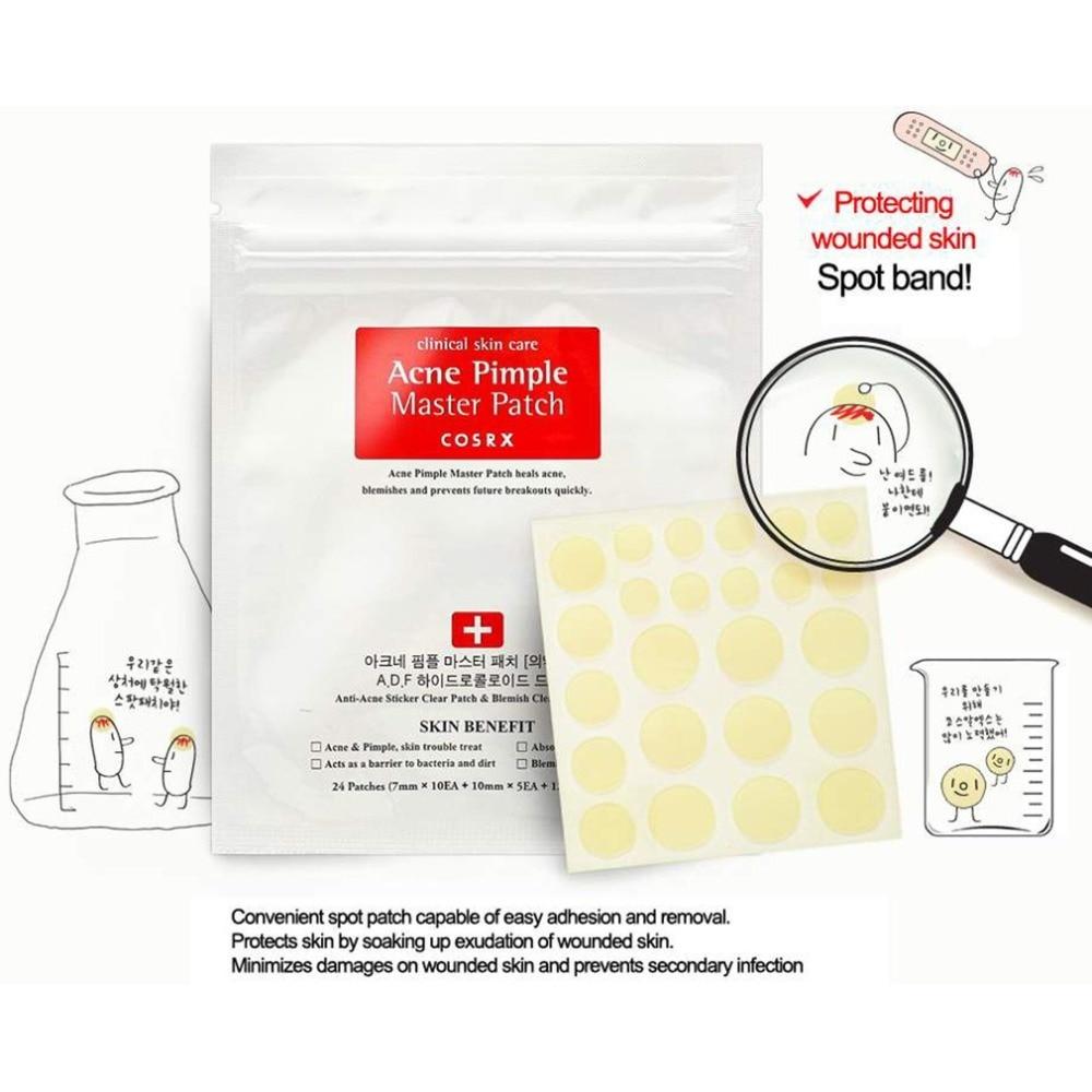 24pcs Freckle acne face mask blackhead removal facial patch Cosrx Pimple Master Patches Face Spot Scar Care Treatmement Stickers