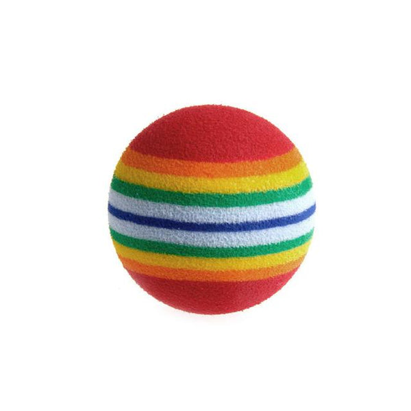 10Pcs Colorful Pet Rainbow Foam Fetch Balls Training Interactive Dog Funny Toy pet products