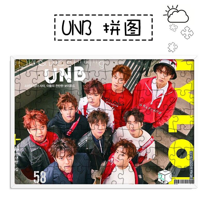 [MYKPOP]UNB Puzzles 120pcs With a Photo Frame Desk Decoration KPOP Fans Collection SA18080710