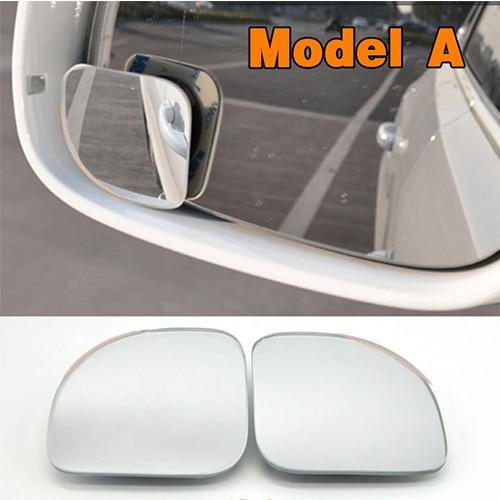 2pcs/lot Car Accessories Small Round Mirror Car Rearview Mirror Blind Spot Wide-angle Lens 360 degree Rotation Adjustable