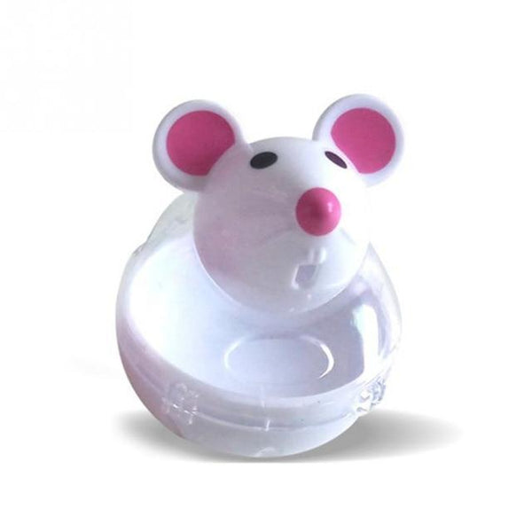 New Pet Cat Fun Tumbler Feeder Toy Mouse Leaking Food Balls Pet Educational Toys Pet Leakage Device Funny Cat Interactive Toy