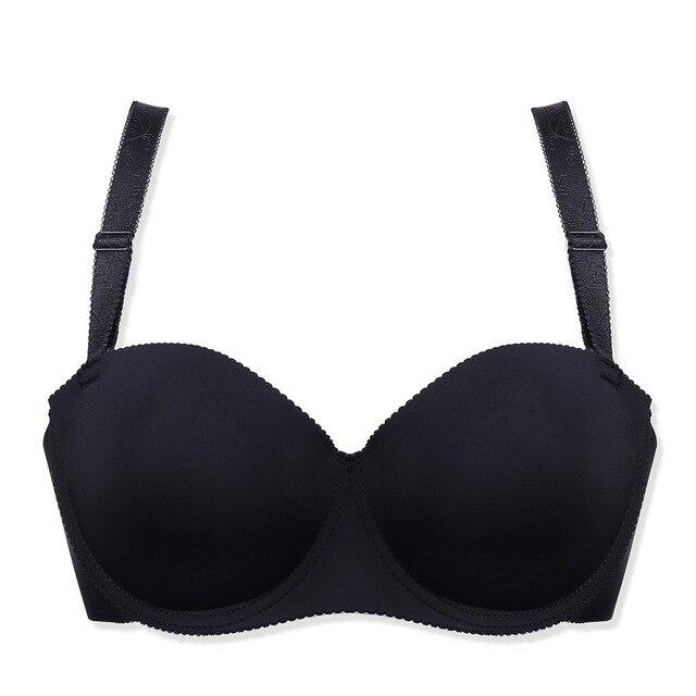 Fashion Half Cup Bra For Women Seamless Bralette Push Up Bras Ladies Deep V C Cup Underwear Sexy Lingerie One-Piece Intimates