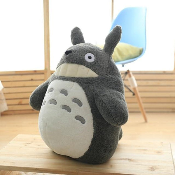 1pc 25/35/50cm Kawaii My Neighbor Totoro Plush Toys Stuffed Soft Anime Character Totoro Doll with Lotus Leaf/Teeth Kids Toys