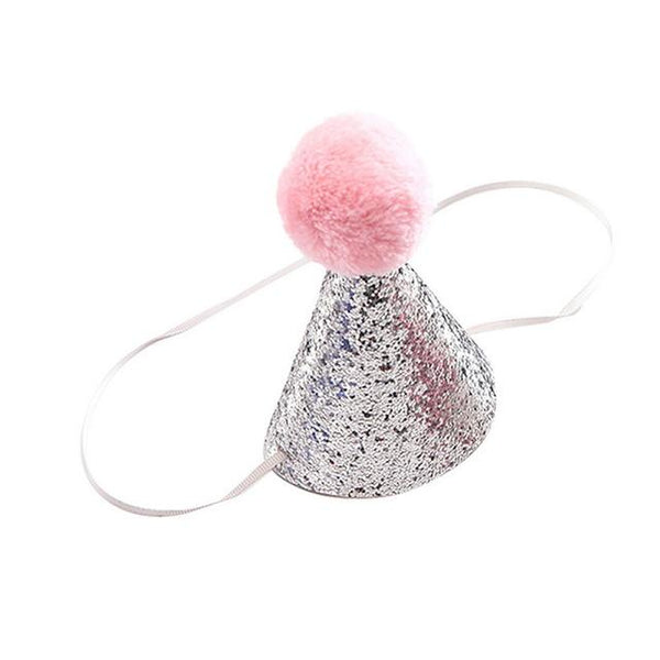HOT Pet Dog Cat Birthday Party Hat Bowknot Cosplay Cute Bow Tie Headwear Sequin Design Cap Pets Accessories Christmas Santa Hats