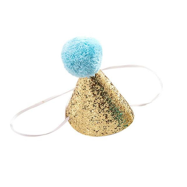 HOT Pet Dog Cat Birthday Party Hat Bowknot Cosplay Cute Bow Tie Headwear Sequin Design Cap Pets Accessories Christmas Santa Hats