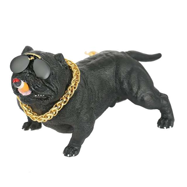 Car Dog Decor Car Interior Simulation Bully Dog Doll Accessories Ornaments XR657