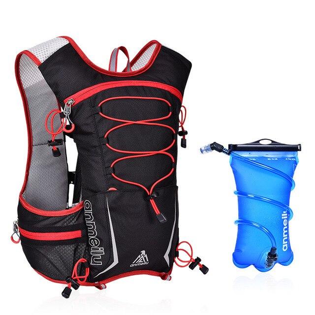 Anmeilu 5L Running Backpack Waterproof Sports Bag Outdoor Trail Running Gym Bag Hydration Vest Mochila Pack Fitness Accessories
