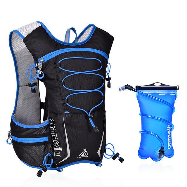 Anmeilu 5L Running Backpack Waterproof Sports Bag Outdoor Trail Running Gym Bag Hydration Vest Mochila Pack Fitness Accessories