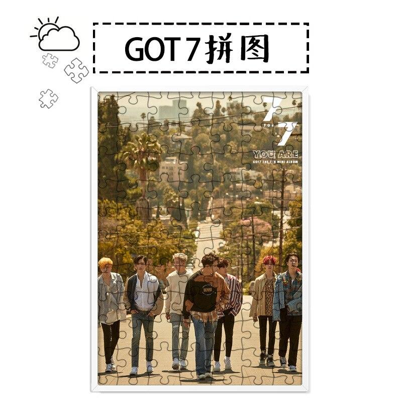 [MYKPOP]GOT7 YOU ARE 7 OF 7 Puzzles 120pcs With a Photo Frame Desk Decoration KPOP Fans Collection SA18080707