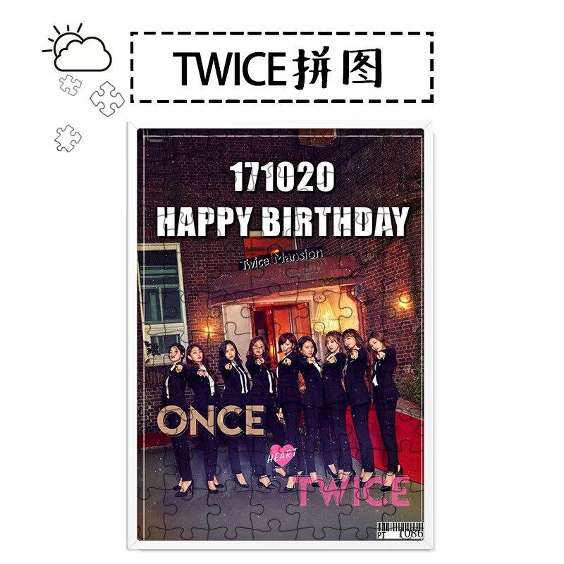 [MYKPOP]TWICE Puzzles 120pcs With a Photo Frame Desk Decoration KPOP Fans Collection SA18052109