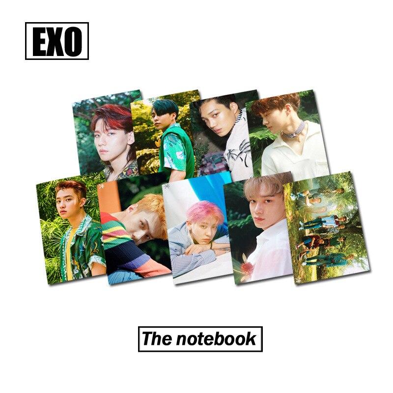 [MYKPOP]EXO THE WAR KOKOBOP Photo Exercise Book Lined Big Study Notebook Workbook Diary Notebook KPOP Fans Collection SA18050809