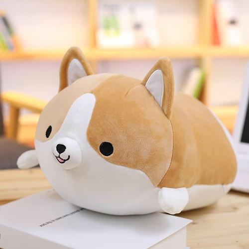 1pc 30-60cm Cute Corgi Dog Plush Toy Lovely Christmas Gift for Kids Stuffed Soft Animal Cartoon Pillow  Kawaii Valentine Present