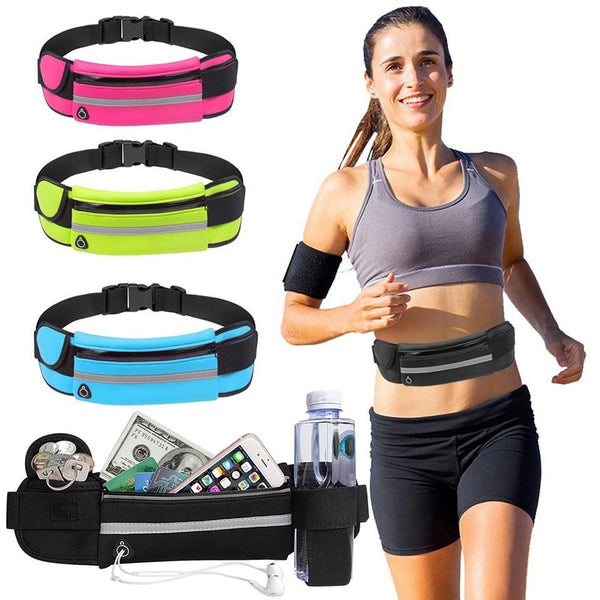 New Outdoor Running Waist Bag Waterproof Mobile Phone Holder Jogging Belt Belly Bag Women Gym Fitness Bag Lady Sport Accessories