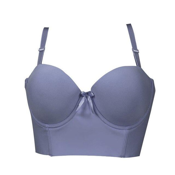 6 Colors Bra Push Up Underwear One-Piece Seamless Bra 1/2 Cup Sexy Bras For Women Adjustable Straps Bralette Female Underwear