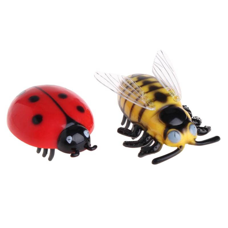 New Mini Electric Dog Cat Pet Toy Interactive Cute Ladybird Beetle Shape Cat Toys Walking Insect Toys Supplies For Cat