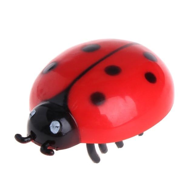 New Mini Electric Dog Cat Pet Toy Interactive Cute Ladybird Beetle Shape Cat Toys Walking Insect Toys Supplies For Cat