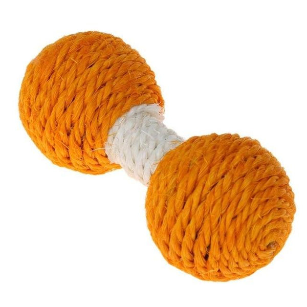 1PC Cat Sisal Hemp Dumbbell Scratching Toys Pets Scratch Chew Teaser Toy For Cat Pet Product Supplies