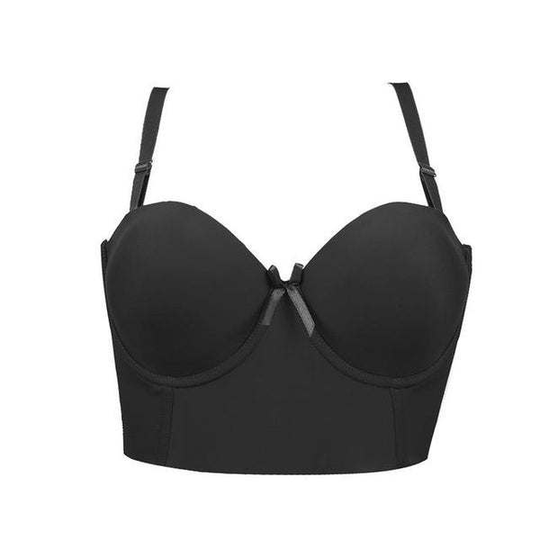Sexy Bra for Women Push Up Lingerie Smooth 1/2 Cup Seamless Bra Adjustable Straps Bralette Female One-Piece Underwear 6 Colors