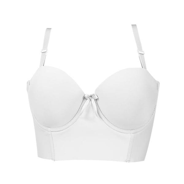 Sexy Bra for Women Push Up Lingerie Smooth 1/2 Cup Seamless Bra Adjustable Straps Bralette Female One-Piece Underwear 6 Colors