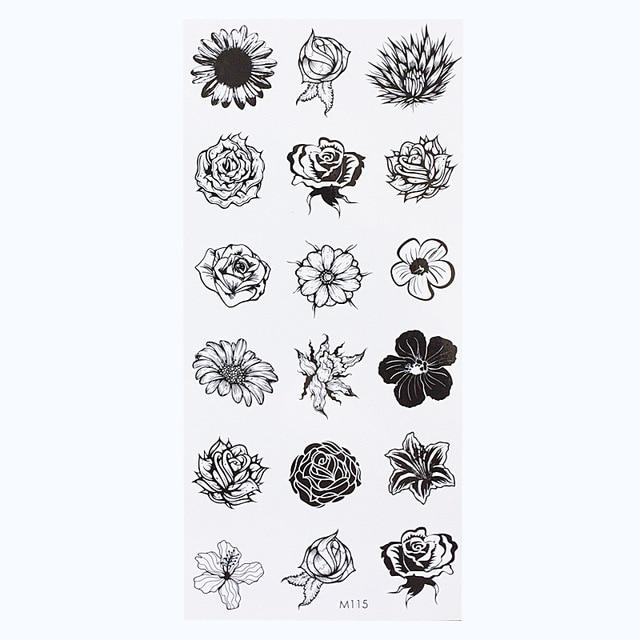 1 Sheet Temporary English Word Tattoo Stickers Black Letters Feather Body Art Tattoos Sticker Waterproof For Temporary Tattoos
