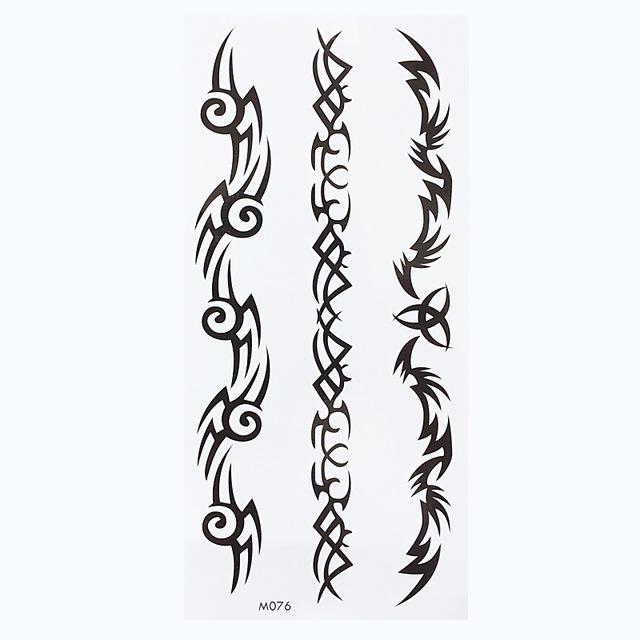 1 Sheet Temporary English Word Tattoo Stickers Black Letters Feather Body Art Tattoos Sticker Waterproof For Temporary Tattoos