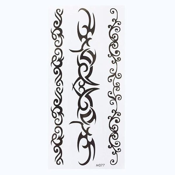 1 Sheet Temporary English Word Tattoo Stickers Black Letters Feather Body Art Tattoos Sticker Waterproof For Temporary Tattoos
