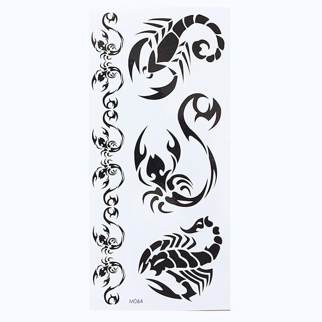 1 Sheet Temporary English Word Tattoo Stickers Black Letters Feather Body Art Tattoos Sticker Waterproof For Temporary Tattoos