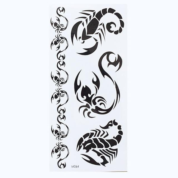 1 Sheet Temporary English Word Tattoo Stickers Black Letters Feather Body Art Tattoos Sticker Waterproof For Temporary Tattoos