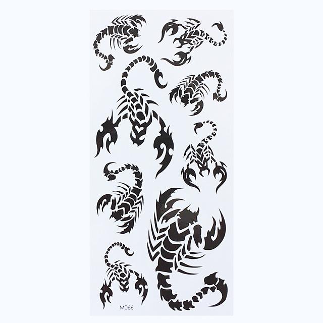 1 Sheet Temporary English Word Tattoo Stickers Black Letters Feather Body Art Tattoos Sticker Waterproof For Temporary Tattoos
