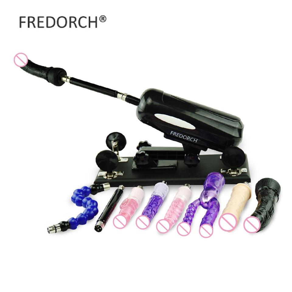 FREDORCH Updated version Sex Machine Gun with Big Dildo, Automatic Sex Machines for women, love machine with 8 Accessories