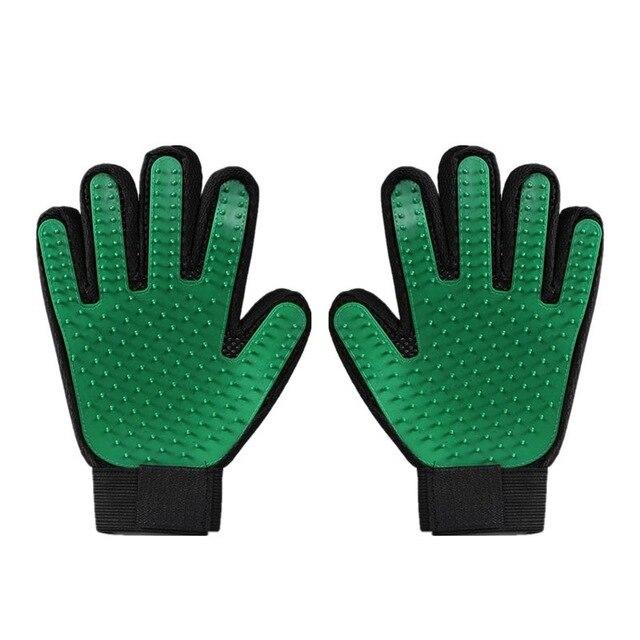 YVYOO Pet dog accessories Grooming Supply  Pet Dog Hair Brush Comb Glove For Pet Cleaning Massage Glove  Cat Hair Glove  D10