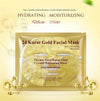 Bioaqua 24K Gold Collagen Facial Mask Crystal Gold Collagen Face Mask Moisturizing Anti-aging Face Skin Care Cosmenics