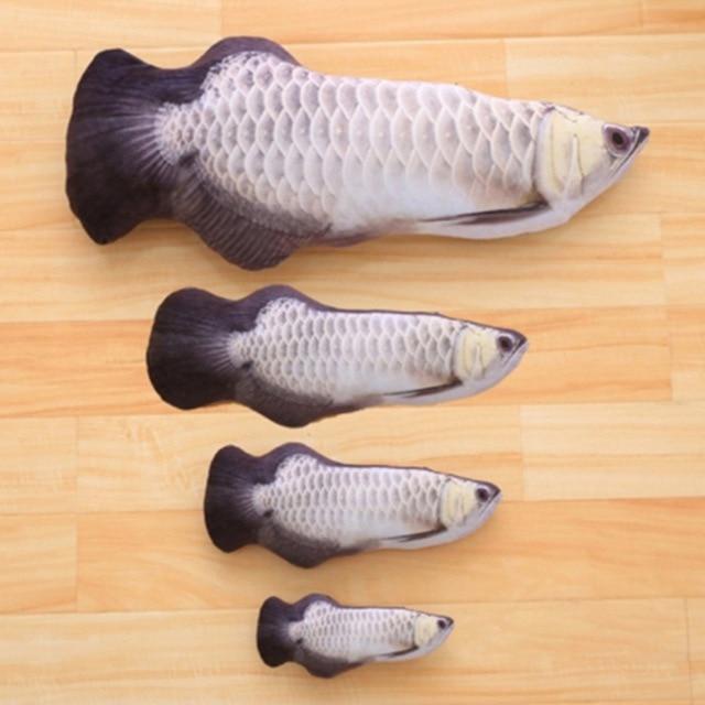 Cat Simulation Fish Catnip Toys Pet Kitten Cushion Grass Bite Chew Funny Scratch Stuffed Pillow Pets Padded Toy 30cm 10 Styles