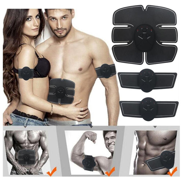 Abdominal Gel Stickers Fitness Accessories Body Slimming Shaper Machine TENS EMS Wireless Electric Muscle Stimulator Massager