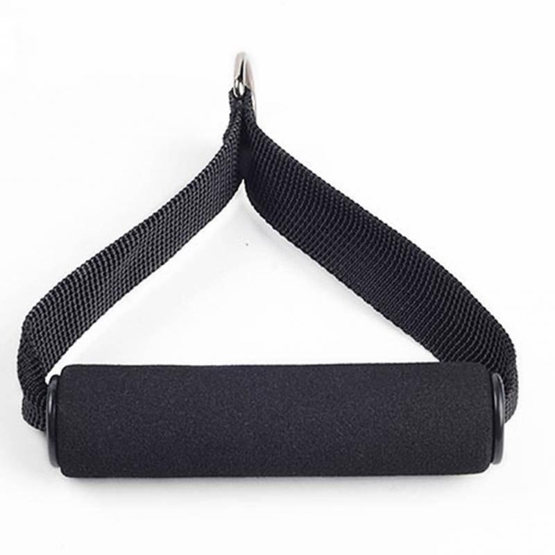 Gym Pull Rope Fitness Equipment Accessories Cable Bar Elastic String Foam Handle Fitness Equipment Rubber Tensile Pull Rope