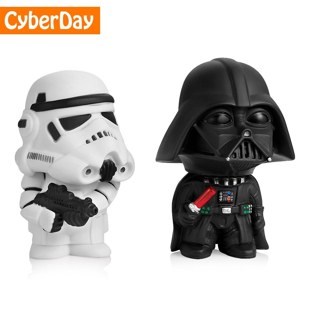 Car Ornament Cute Star Wars Action Figure Doll Automobiles Interior Black Darth Vader White Stormtroopers Model Decoration Gifts