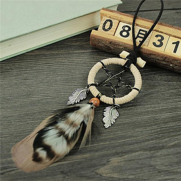 Mini Dream Catcher Car Pendant Hanging Ornaments Indian Dreamcatcher Wind Chimes Home Decor Auto Interior Suspension Adornments